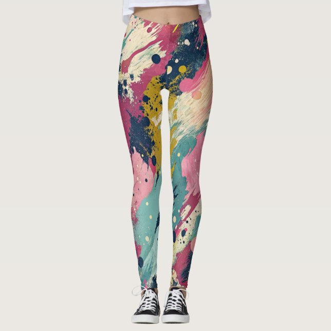 Design-Leggings mit ausgefallenem Muster  Leggings (Framsida)