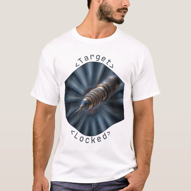 Design macro fléchette Target Locked futuriste T Shirt (Framsida)