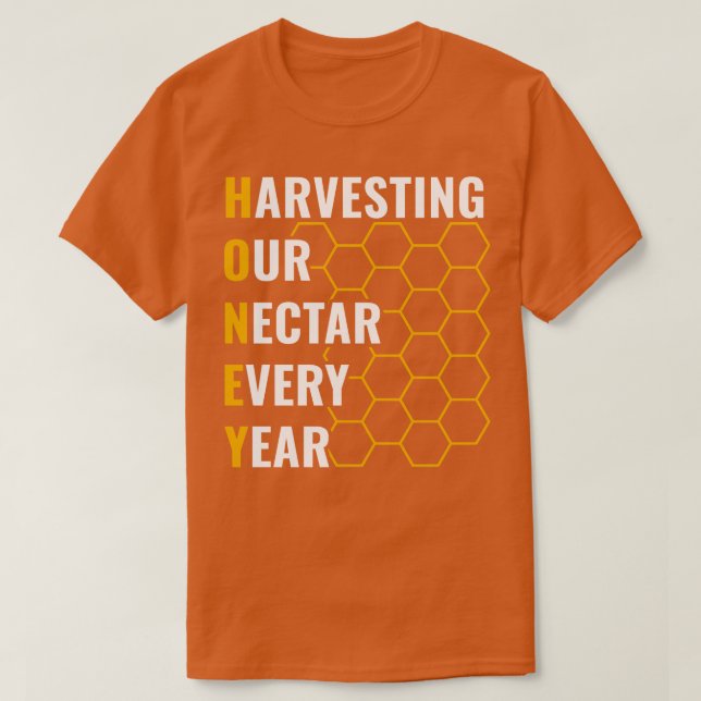 Design Manar Honung Harvesting our Nectar T Shirt (Design framsida)