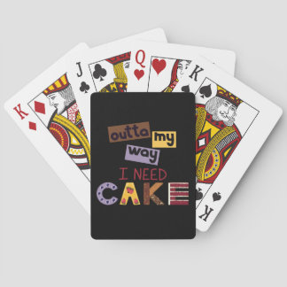 Design med text ur min väg Jag behöver kummel Casinokort