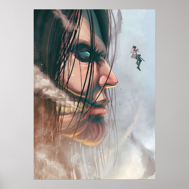 Design Mikasa X Eren Poster (Framsidan)