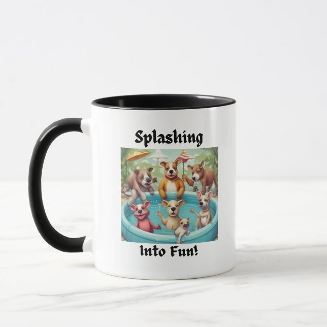 Design Mug för parti för vilddjurspool Mugg (Vänster)