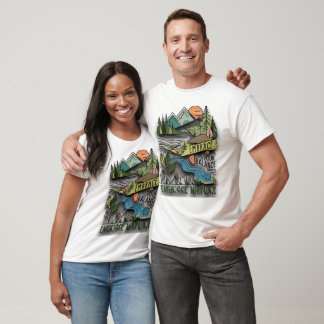 Design Naturlandskap med inspirerande citat T Shirt