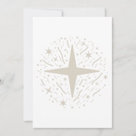 Design Nouvel An : étoiles argentées et confettis Julkort