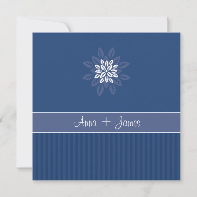Design nr 2 Inbjudan - NAVY (Framsida)