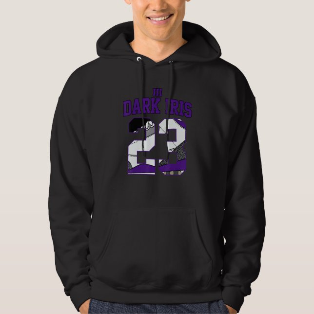 Design Number 23 Dripping Shoes Purple Dark Iris 3 Hoodie (Framsida)