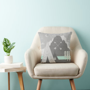 Design Pillow för modern pil Mönster Kudde