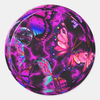 Design Reef Butterflight Runt Klistermärke