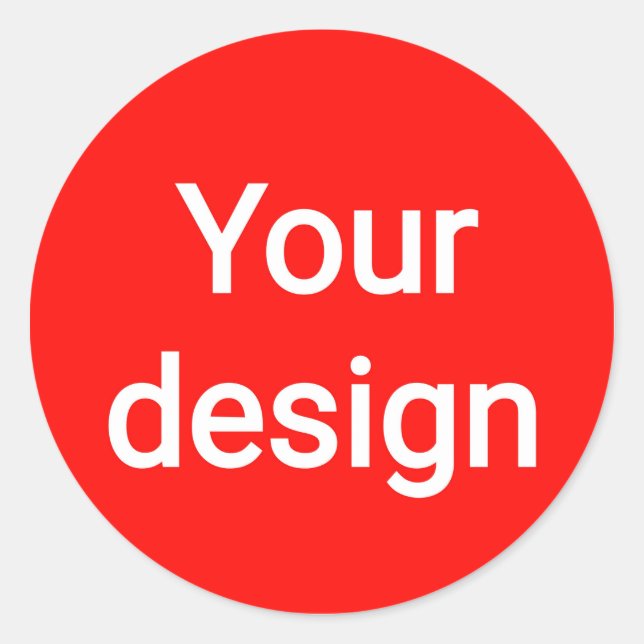 Design  runt klistermärke (Framsida)