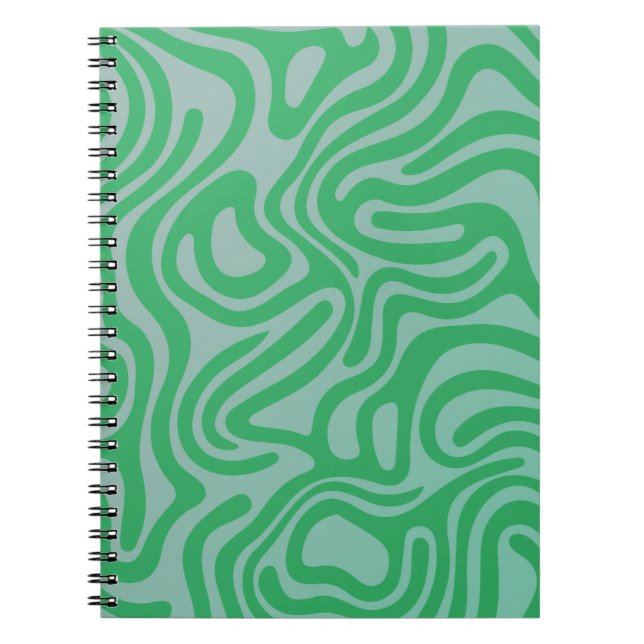 Design simple et élégant Carnet spiral abstrait Anteckningsbok (Framsidan)