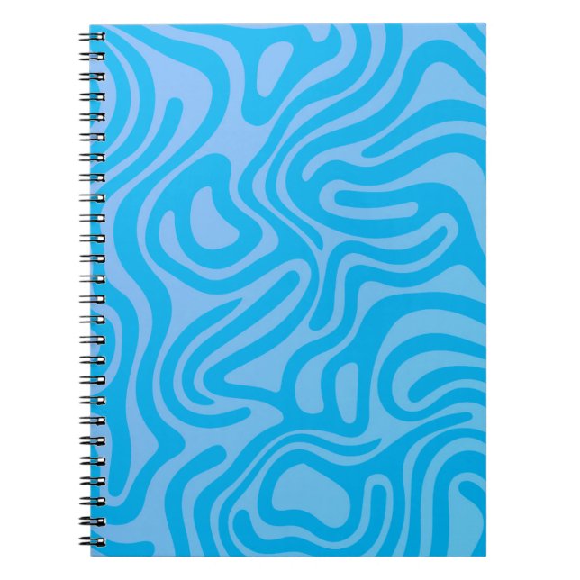 Design simple et élégant Carnet spiral abstrait Anteckningsbok (Framsidan)