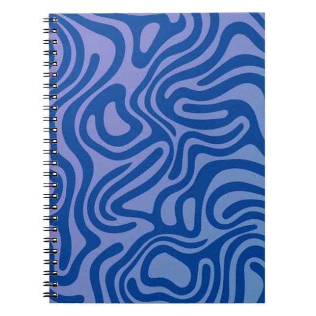 Design simple et élégant Carnet spiral abstrait Anteckningsbok (Framsidan)