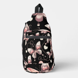 Design Sling Bag för fjäril Hearearts