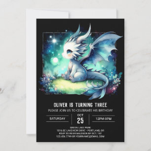 Design Stollig Dragon Birthday Inbjudningar