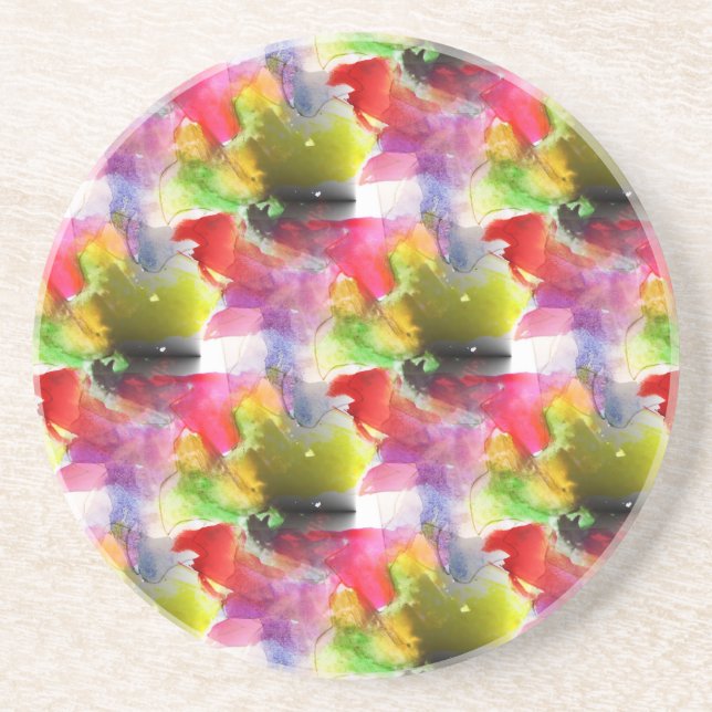 Design struktur röd, gultens vattenfärg underlägg (Framsidan)