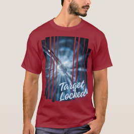 Design Target Locked bleu visuel puissant et focus T Shirt