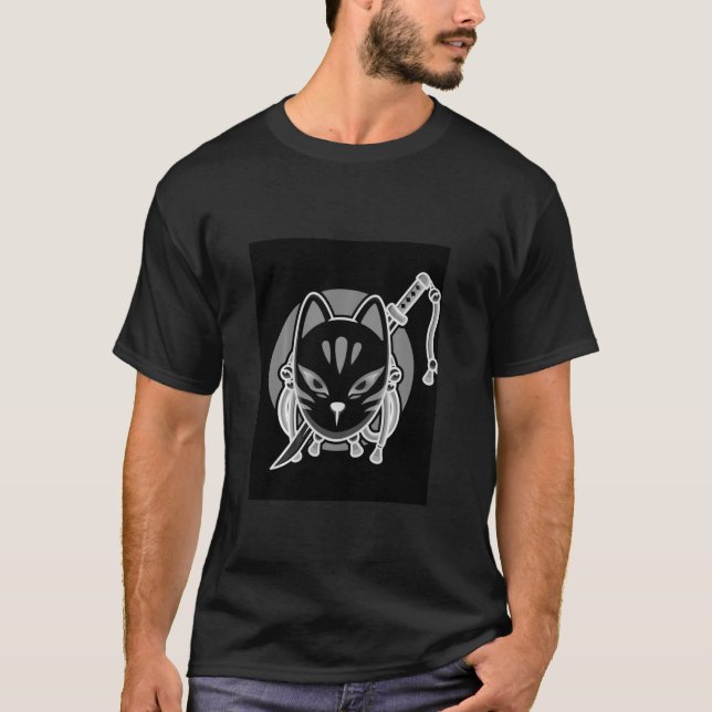 Design Tee för Kitsune-mask (Framsida)