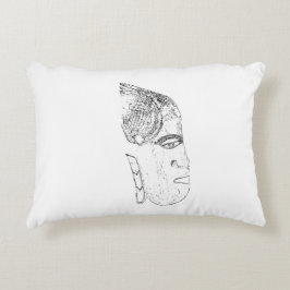 design tête femme africaine prydnadskudde