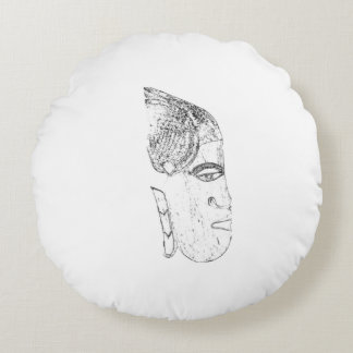 design tête femme africaine rund kudde