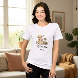 Design Title: Love Has Paws  Apparel Style: Bella+ T Shirt