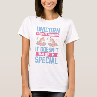 Design Unicorn-Sjöjungfrun Princess It_t Matter T Shirt