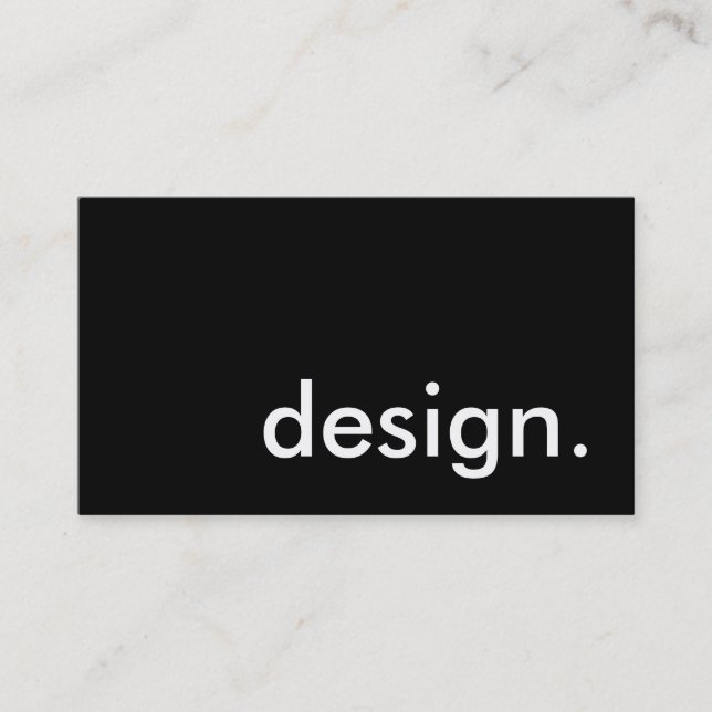 design. visitkort (Framsida)
