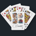 Design Your Own 4 Photo Personalized Name Casinokort<br><div class="desc">Unleash your creativity with our Design Your Own 4 Photo Personalized Name Poker Cards! These custom playing cards allow you to upload and showcase four of your favorite photos, making game night even more special and memorable. Perfect for poker enthusiasts, family gatherings, or as a unique gift for any occasion,...</div>