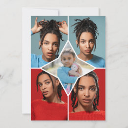 Design Your Own 5 Photo Collage Julkort