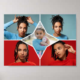Design Your Own 5 Photo Collage Poster