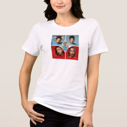 Design Your Own 5 Photo Collage T Shirt