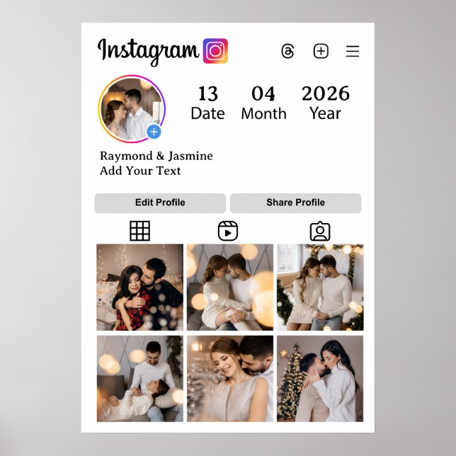 Design Your Own 7 Photo Collage Poster (Framsidan)