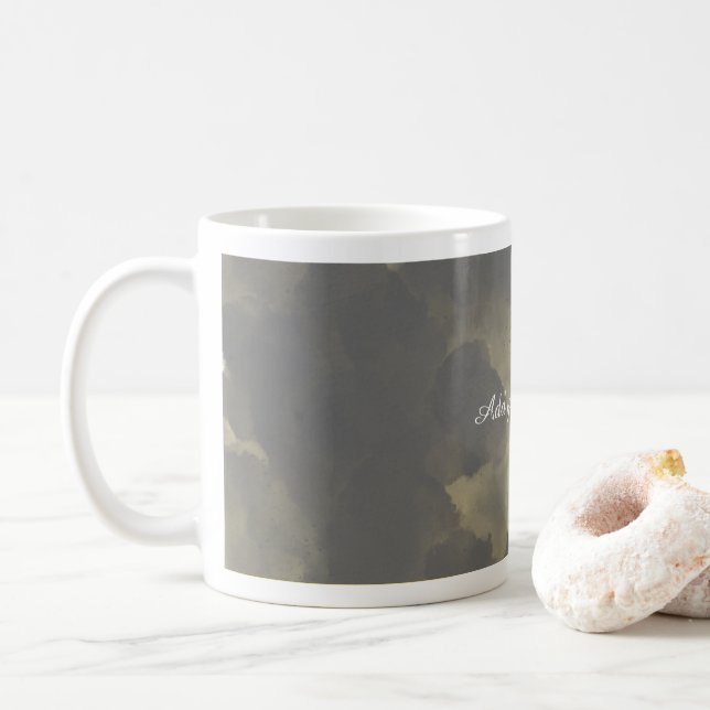 Design Your Own Mug with Personal Text & Colors Kaffemugg (Med munk)
