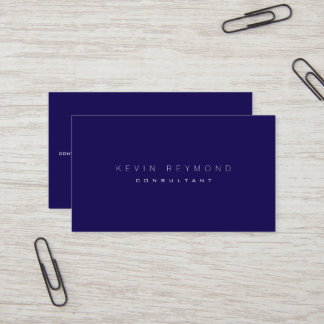 Design your own navy blue pro standard visitkort