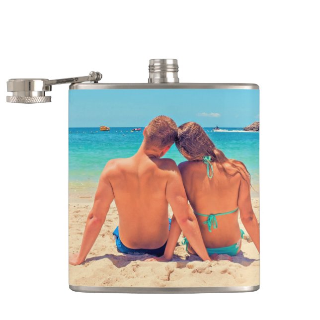 Design Your Own Photo Flask Gift Personalized Fickplunta (Öppnad)