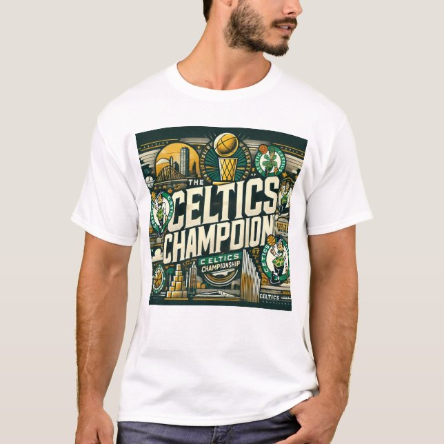 Designa Celtics-mästerskap T Shirt (Framsida)