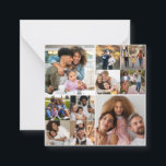 Designa Din Egen 10 Fotos Kollage Anteckningskort<br><div class="desc">Anpassa din egen personliga fotografering. Du kan skapa denna anpassade produkt för speciella tillfällen som bröllop,  födelsedagar,  jul,  högtider,  minnesstunder,  examen,  årsdagar och mer. Det kan också ges som en present till din bästa vän,  nära vän,  familj och släktingar.</div>