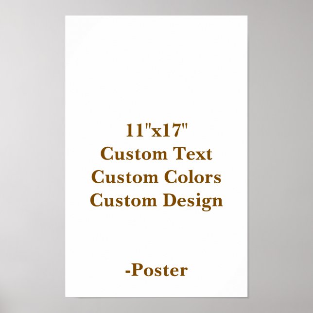 Designa din egen 11"x17" Matt Poster (Framsidan)