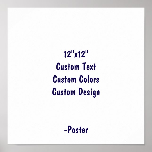 Designa din egen 12"x12" Matt Poster (Framsidan)