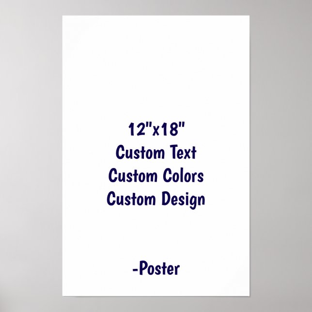 Designa din egen 12"x18" Matt Poster (Framsidan)