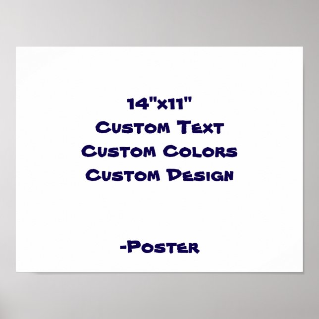 Designa din egen 14"x11" Matt Poster (Framsidan)
