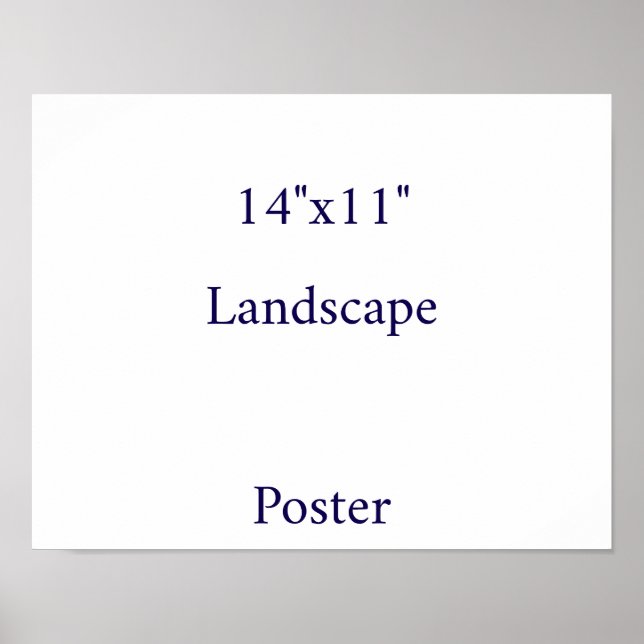 Designa din egen 14"x11" poster (Framsidan)