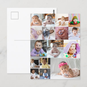 Designa din egen 16-foto collage vykort