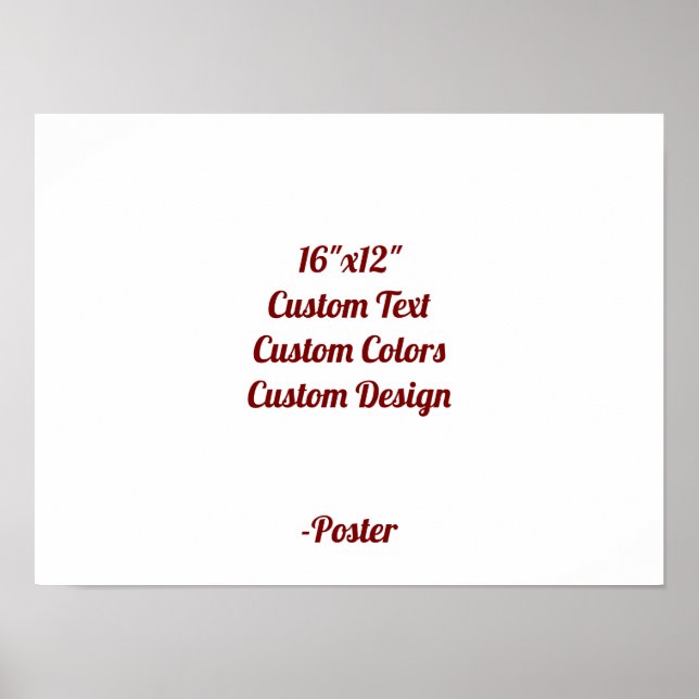 Designa din egen 16"x12" Matt Poster (Framsidan)