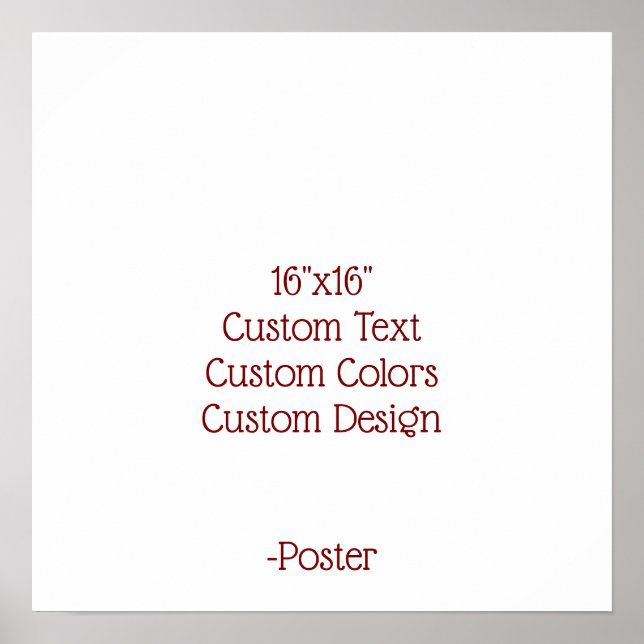 Designa din egen 16"x16" Matt Poster (Framsidan)