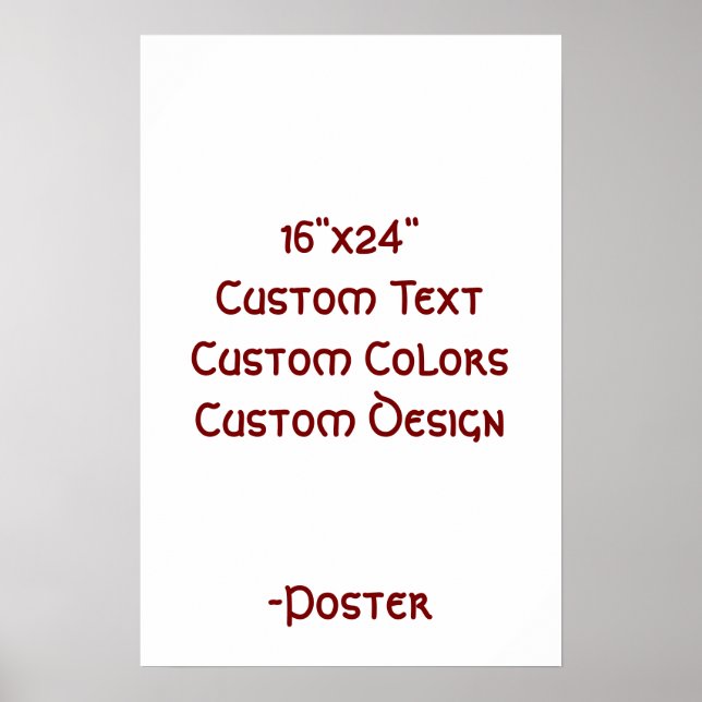 Designa din egen 16"x24" Matt Poster (Framsidan)