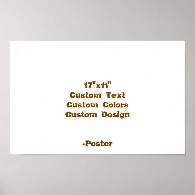 Designa din egen 17"x11" Matta Poster (Framsidan)