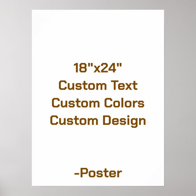 Designa din egen 18"x24" Matt Poster (Framsidan)