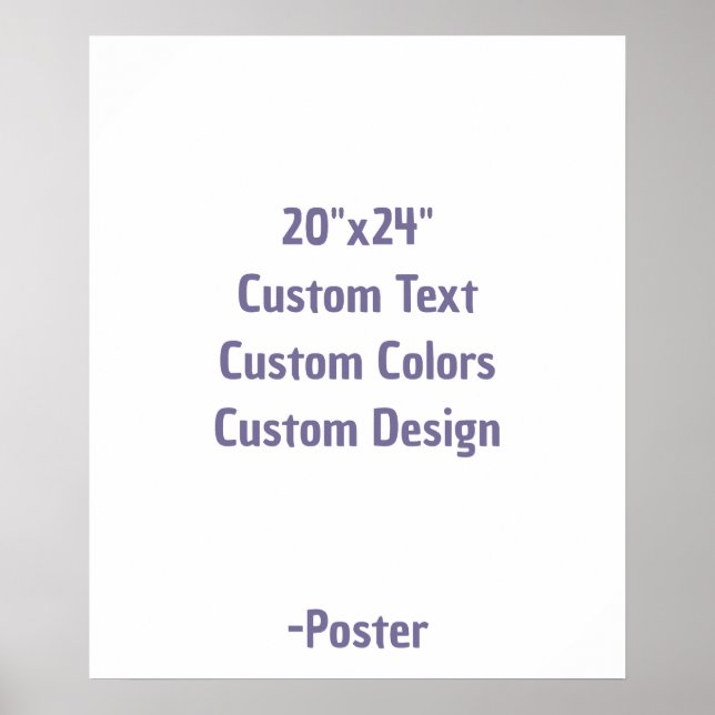 Designa din egen 20"x24" matta poster (Framsidan)