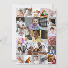 Designa din egen 21-foto collage julkort