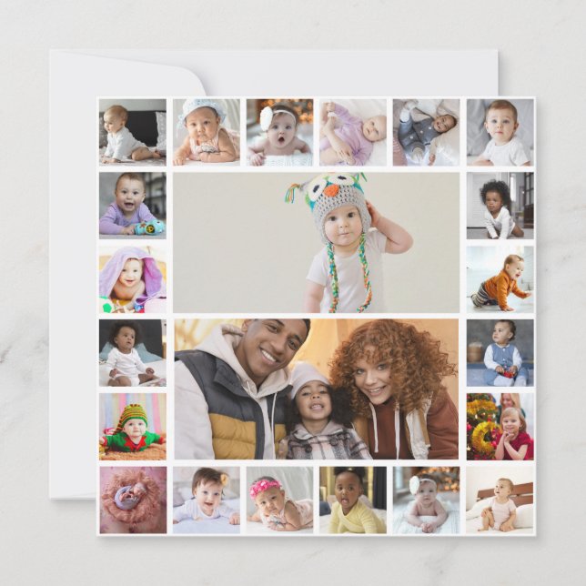 Designa Din Egen 22 Fotosammanställning Kort (Framsida)